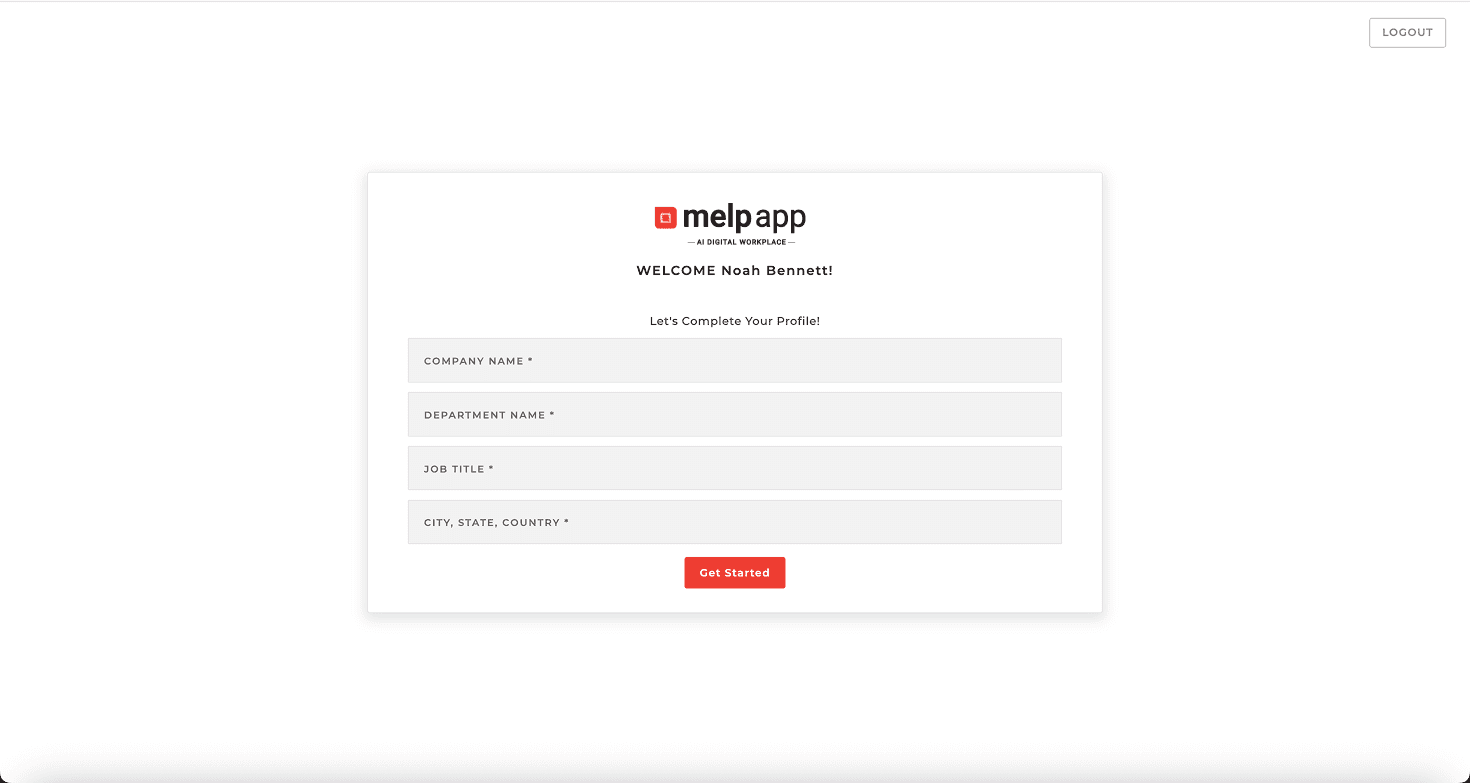 Business profile setup