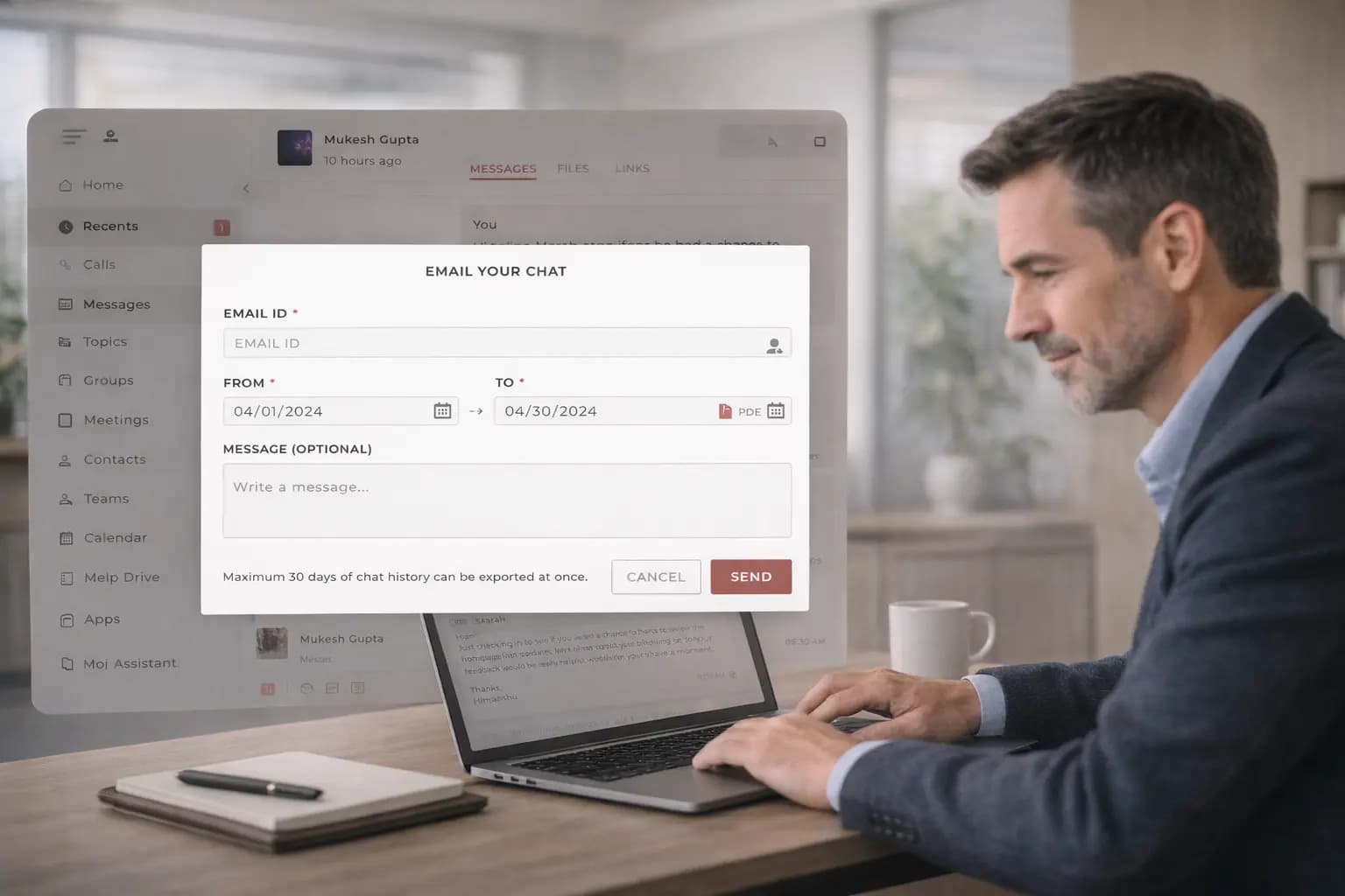 Email Your Chat preview