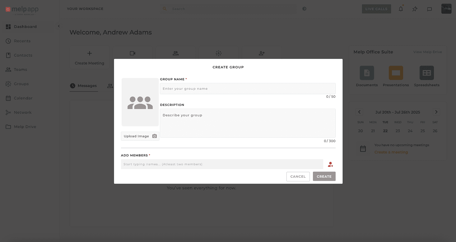 Create group details