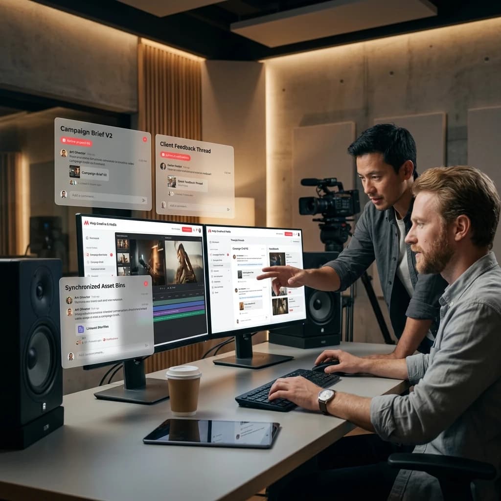 Centralized creative collaboration workspace