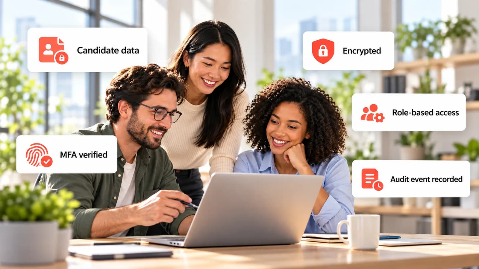 Compliance overview for hiring data in Melp
