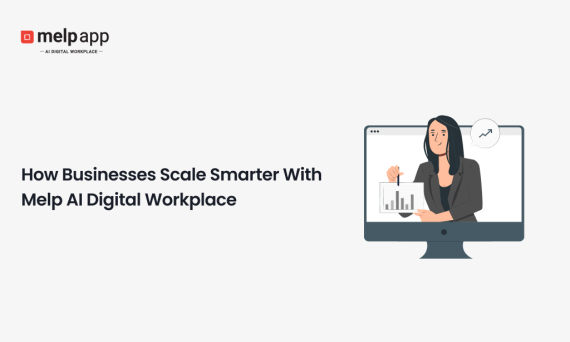 Business team scaling operations with Melp AI digital workplace and automation features