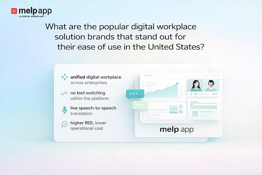 What are the digital workplace solution brands that stand out for their ease of use in the United States?